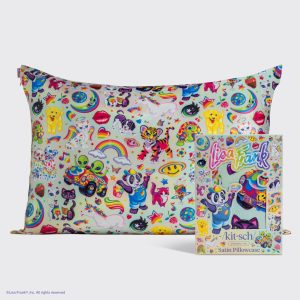 kitsch Lisa Frank x Kitsch Satin Pillowcase in The Fantastic World of Lisa Frank