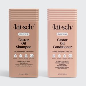 kitsch Castor Oil Nourishing Shampoo & Conditioner Combo